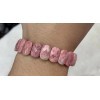 Bracelet plat en Rhodonite