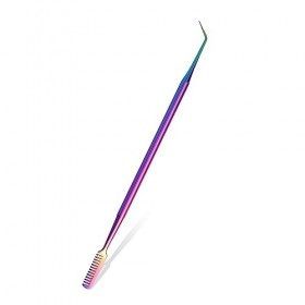 FVION Rehaussement Cils - Peigne Séparateur de Cils Rehaussement Outil Brosse Cils Pic Metal Rehaussement des Cils Lash Lift 