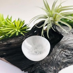 Bol de chargement en cristal de sélénite blanc - Pour purifier la méditation spirituelle et recharger - Cadeau - Plusieurs ta