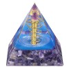 Nupuyai Pyramide en cristal œil de tigre en spirale - Pierre de guérison des chakras - Décoration dintérieur Pierres thérapeu...