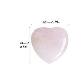 SUNERLORY 14 PCS Cristal de guérison Pierre Rose Naturelle, Mini Pierre Naturelle de décompression de Traitement Cristal Poch