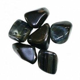 Oeil de Faucon Roulée de 1 à 2 cm, Pierre naturelle Lithothérapie, 1 Unité