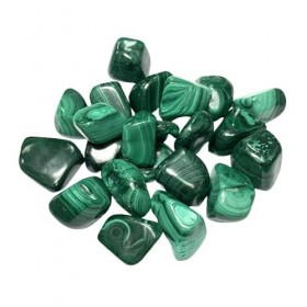 Malachite Roulée de 2 à 3 cm du Congo, Pierre naturelle Lithothérapie, 1 Unité