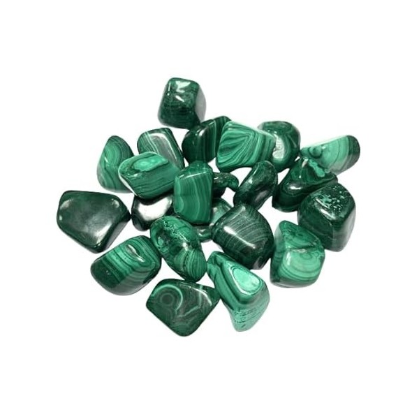 Malachite Roulée de 2 à 3 cm du Congo, Pierre naturelle Lithothérapie, 1 Unité