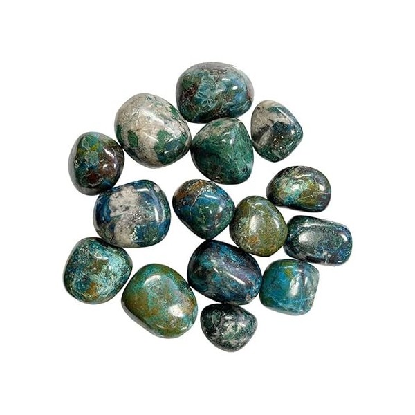 Chrysocolle Roulée de 2 à 3 cm, Pierre naturelle Lithothérapie, 1 Unité