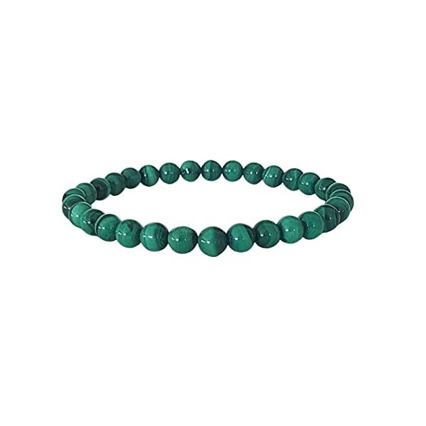 Bracelet Malachite Pierre Naturelle 6mm | Périodes de Changement | Lâcher Prise Malachite 