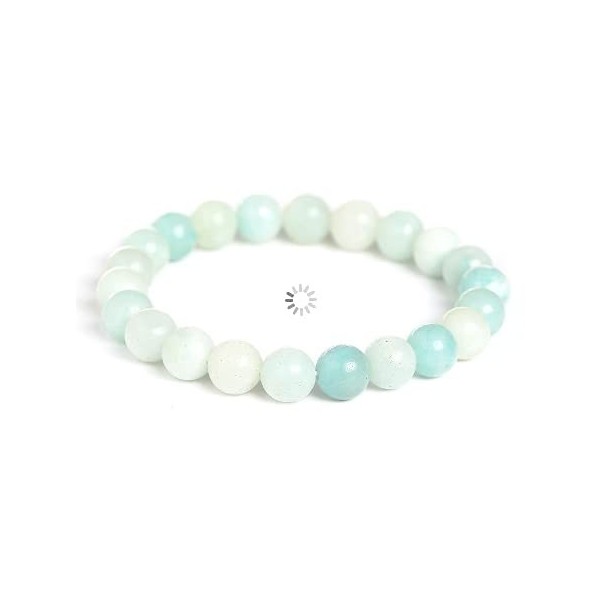 Bracelet Amazonite 8mm calme de locéan