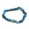 Miracles Minéraux Bracelet Pierre roulée, pierre naturelle semi-précieuse, plus de 30 gemmes au choix Larimar AA 