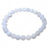 Dentelle bleue Agate 7mm perles rondes Bracelet de puissance cadeau de mode énergie cristal Chakra guérison artisanat accesso
