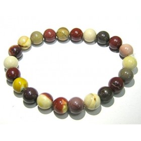 Mookaite 8mm perles de puissance ronde extensible cristal Bracelet de guérison cadeau mode pierre précieuse Chakra méditation