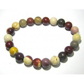 Mookaite 8mm perles de puissance ronde extensible cristal Bracelet de guérison cadeau mode pierre précieuse Chakra méditation
