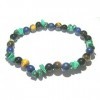 Lapis Lazuli Malachite œil de tigre Obsidienne Perles Bracelet extensible Cristal Guérison Mode Cadeau Pierre précieuse déne