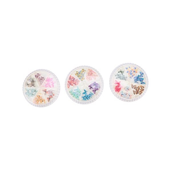 minkissy 3 Boîtes 3D Nail Rhinestones Charms Nail Diamonds Rhinestones For Nails Flatback Rhinestones Papillon Ongle Décorati