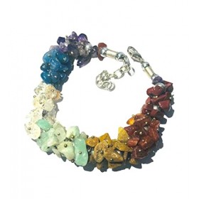 Crystalmiracle Chakra Gemstone Bracelet Cristal Cadeau de Guérison Tendance Artisanat Accessoire Méditation Paix Calme pour U