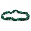 Miracles Minéraux Bracelet Pierre roulée, pierre naturelle semi-précieuse, plus de 30 gemmes au choix Malachite 