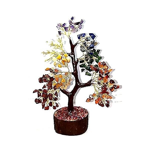 CRYSTALMIRACLE Arbre en cristal de guérison Reiki Feng Shui Cadeau de bureau Énergie positive bien-être spirituel sagesse vaa