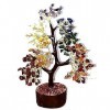 CRYSTALMIRACLE Arbre en cristal de guérison Reiki Feng Shui Cadeau de bureau Énergie positive bien-être spirituel sagesse vaa