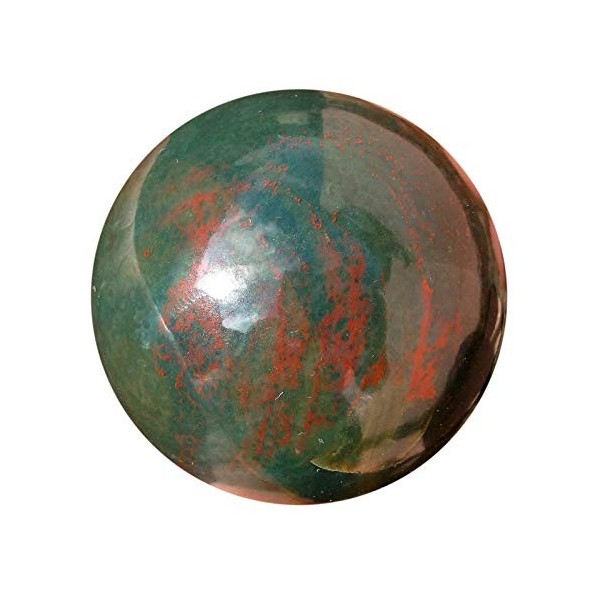 Cristaux de guérison Inde 50–60 mm pierre précieuse naturelle Boule Boule Aura Balancing Boule Métaphysiques, Blood Stone, 50