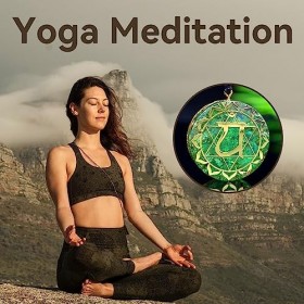 KETLIXS Orgone Metatron Cube Green Aventurine Collier, Orgonite Collier Orgone Chakra Healing Pendant