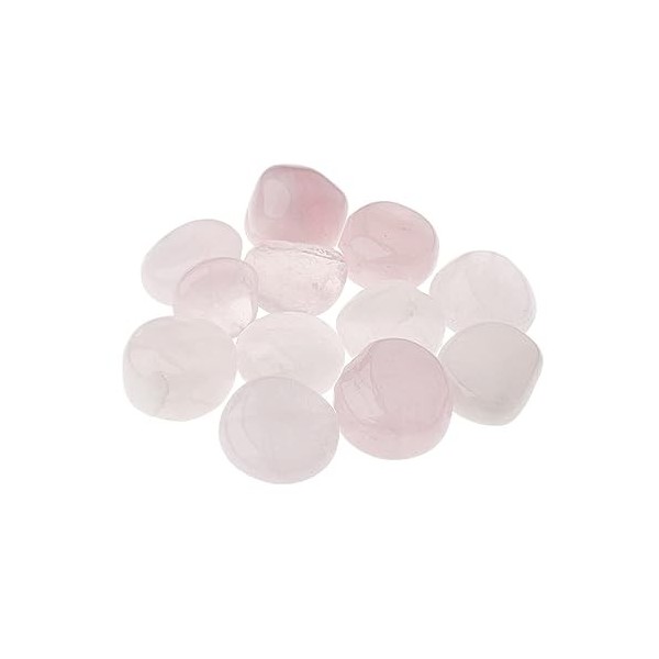 NKlaus 900g Rozenquarz Pierre précieuse 30-40 mm Pierres de guérison Rose Tendre décoration minérale 14683