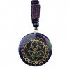 KETLIXS Collier Orgone, Graine de Vie Metatron Cube Merkaba Pierre de Cristal de Chakra de Guérison for la Méditation de Yoga