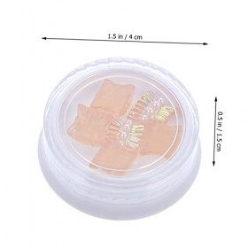 FOMIYES 6 Boîtes Nail Art Accessoires Décoration DOngles Gemmes Pour Ongles Nail Art Décoration Bijoux De Charme DOngle Pou