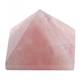Purpledip Quartz Rose Gem Pierre Pyramide : poli à la main Roche de guérison naturels pour Énergie Positive 10902 – 