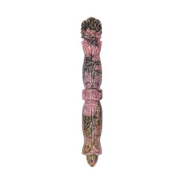 Harmonize Ganesha Cristal Sculpture Baguette delephant Guerison Baguettes en Pierre de Rhodonite