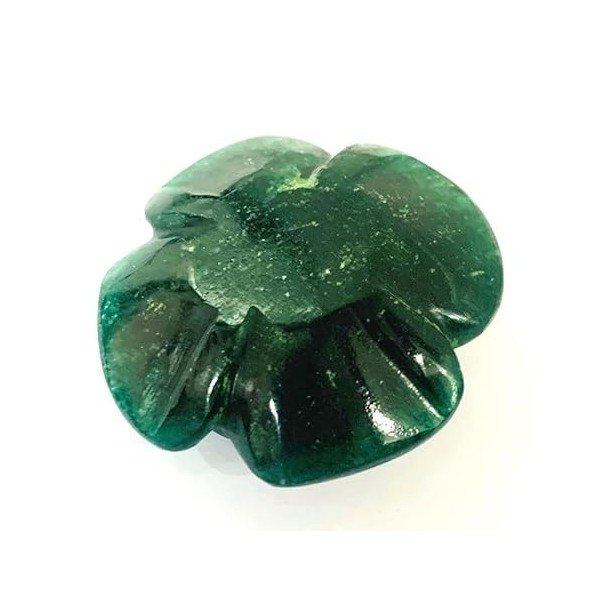 Crystalmiracle Vert Aventurine Fleur Roche Sculpté à la Main Cristal de Guérison Cadeau Bien-être Chakra Énergie pour Unisexe