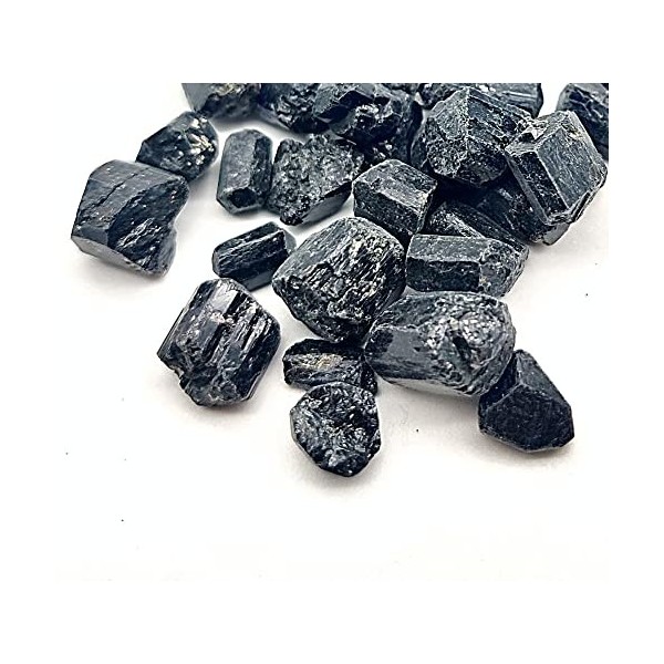 DOJA Barcelona | Tourmaline Noire Brute | 500g Cristal Pierre Naturelle | 30-50mm | Quartz de Roche en Brute, Minéraux Précie