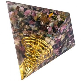 KYEYGWO Pierres de guérison pour Chakras Pyramides Centrale Pyramides Pyramides en Cristal pour énergie Positive, thérapie de