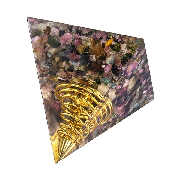 KYEYGWO Pierres de guérison pour Chakras Pyramides Centrale Pyramides Pyramides en Cristal pour énergie Positive, thérapie de