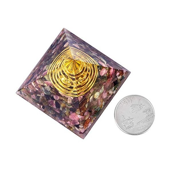 KYEYGWO Pierres de guérison pour Chakras Pyramides Centrale Pyramides Pyramides en Cristal pour énergie Positive, thérapie de