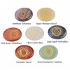 Hztyyier 7Pcs Chakra Pierres, Pierres de Chakra Naturelles de Guérison Cristal De Guérison Galets, la méditation, la décorati