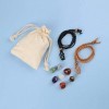 Ensemble de cristaux de guérison naturels, 7 pierres de chakra, collier de 7 chakras, cristaux dénergie pour la méditation, 