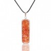 Collier Orgonite Cristal Cornaline - 7 Chakra Orgonite Cristal - Pendentif Chakra - Pierre de guérison - Pendentif Orgonite -