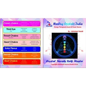 Cristaux de guérison Inde® : spécial pierre 7&nbsp;Chakra SRT Reiki énergie chargée de Y Compris joliment emballé