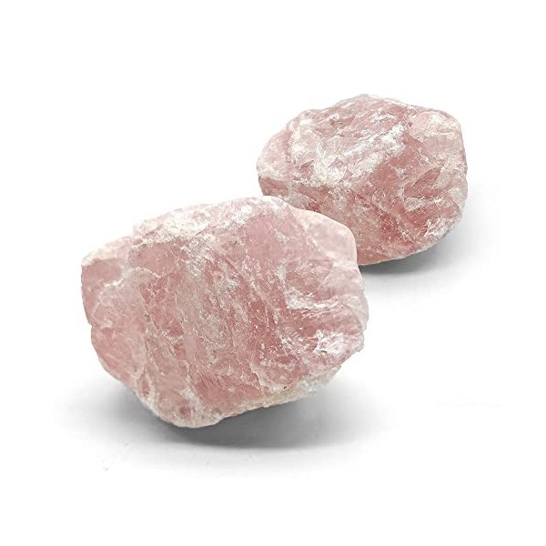 DOJA Barcelona | 1 Pierre Quartz Rose Brut | Minéraux Cristaux Pierre Naturelle | 300g | Roche Precieuse pour Lithotherapie, 