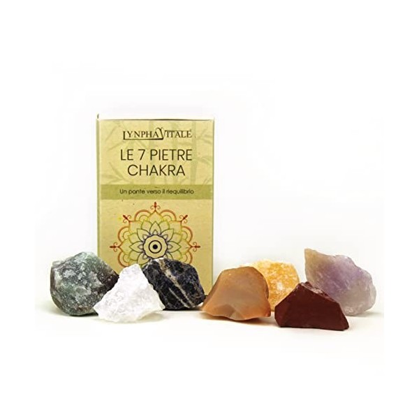 7 pierres de chakra - pierres et cristaux naturels pour la thérapie