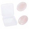 SUNNYCLUE 1 Boîte 2Pcs Quartz Rose Naturel Pierre DInquiétude Guérison Cristal Thérapie Pierres Précieuses Chakra Reiki Form