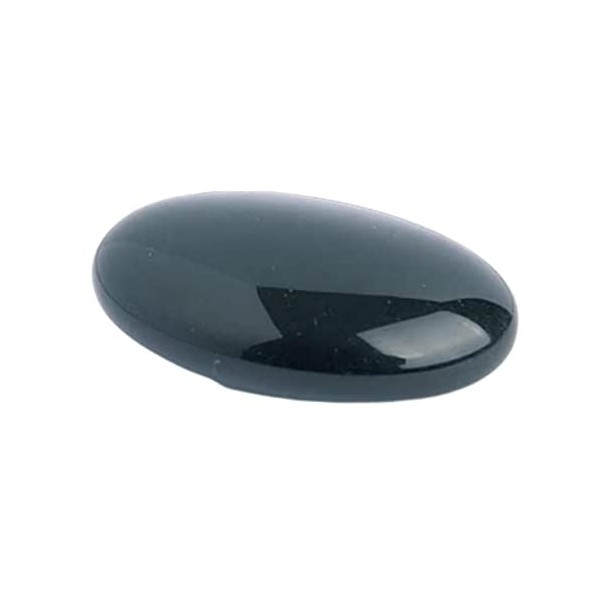 Galets en Obsidienne pour chakras et massages, ou pierre naturelle roulée plate pour collection entre 4 et 6 cm