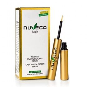 Nuvega Lash - Sérum Cils et Sourcils Vegan pour des Cils Plus Longs en 4 à 6 Semaines I Lash Serum I Sérum pour la Croissance