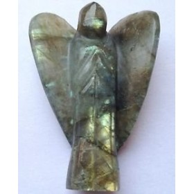 Labradorite sculpté gardien fée ange cristal guérison bien-être cadeau Reiki Feng Shui bien-être paix méditation