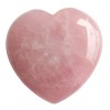 Lovionus89 Cœur en rhodonite naturelle sculpté Amour Palmier Sac Chakra Energie Pierres de guérison 55 mm