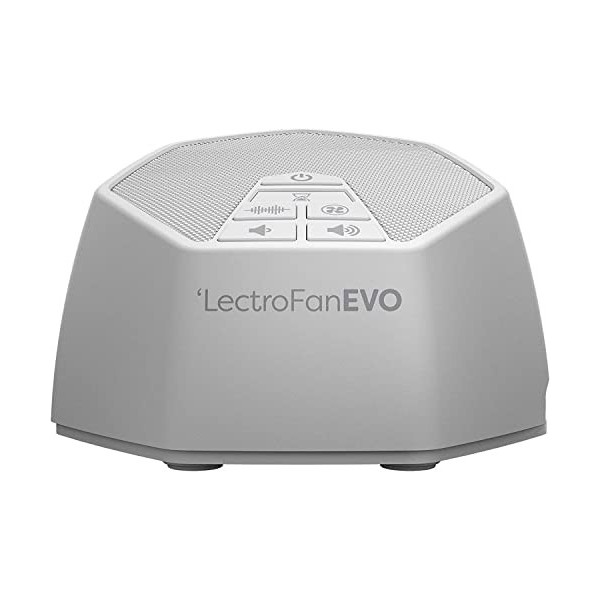 LectroFan Evo ASM1020-KK Machine à Bruit Blanc avec 22 Ventilateurs Uniques et Non Bouclés, Sons Blancs et Minuterie de Somme