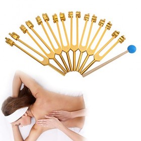 Ensemble de diapason Chakra, 8 pièces en alliage daluminium professionnel thérapie de guérison sonore diapason en alliage d