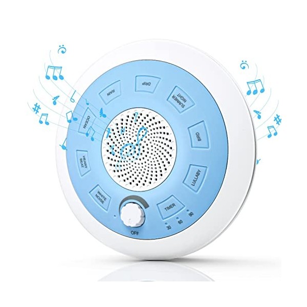 Vicloon Machine à Bruit Blanc,Sommeil à Bruit Blanc Portable pour Bébé Adulte,White Noise Machine avec 8 Sons,Bruit Blanc Beb