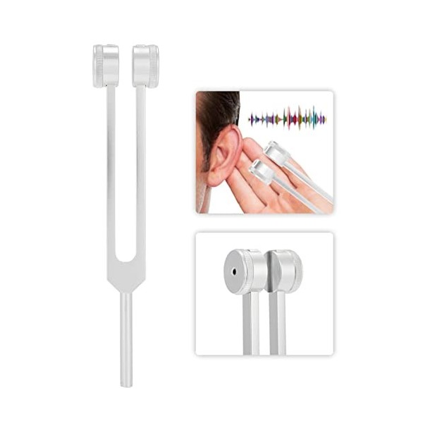 Diapason Médical 128 Hz, Instruments en Alliage Daluminium, Réglage de Loutil de Thérapie de santé par Vibration Diapason M