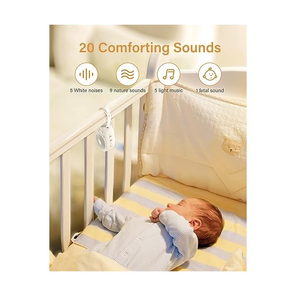 ANNKE Machine à bruit blanc - Machine à Bruit Sommeil pour Bébé et