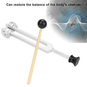 Agatige Ensemble de Diapasons, OM 136.1Hz Diapason Médical en Alliage Daluminium Diapason Portable de Thérapie Sonore de Yog